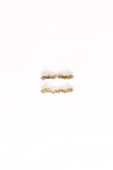 Diana 2 Pack Hair Clips - Diamante