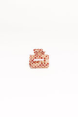 Capri Hair Clip - Tan Check