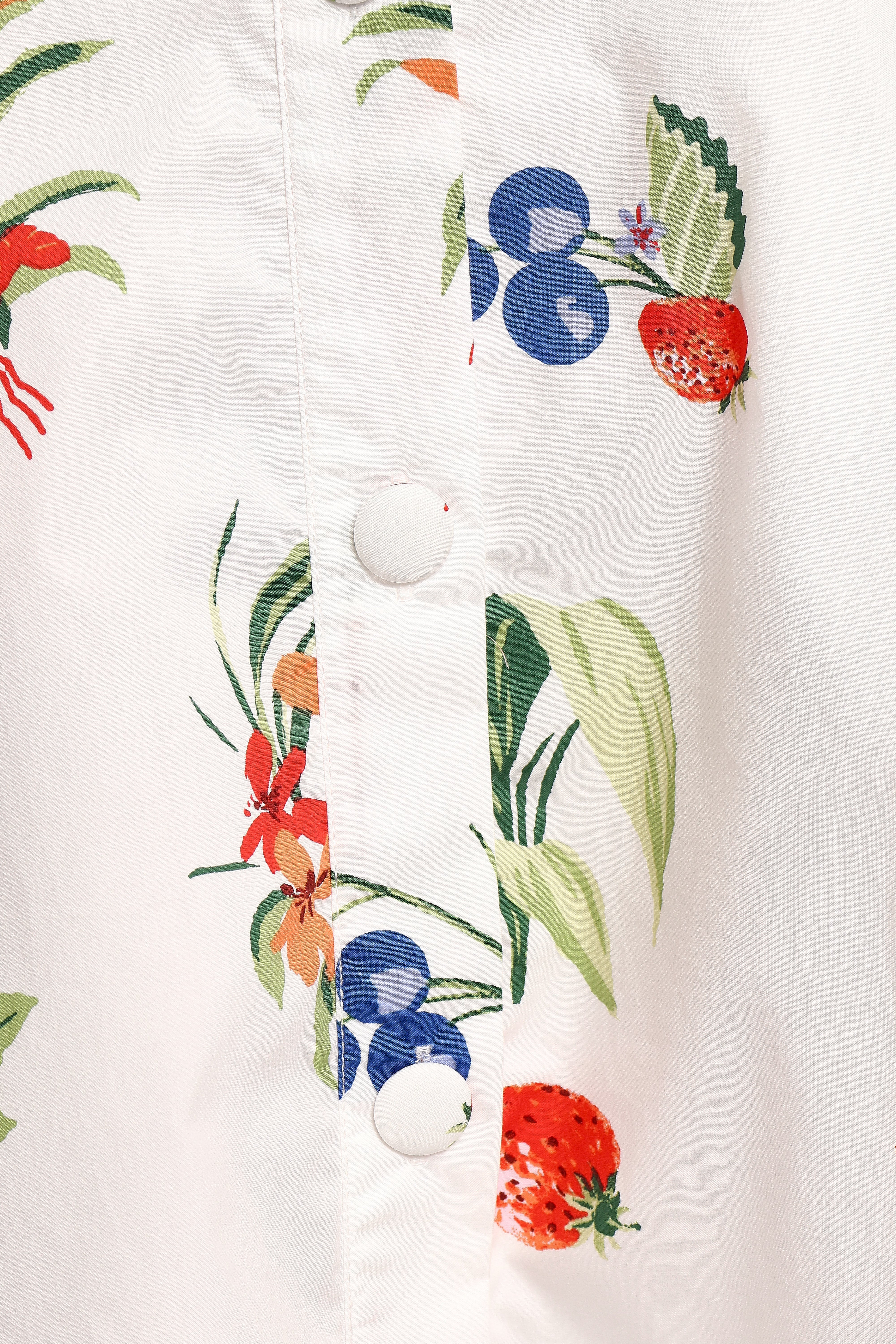 Geneva Midi Skirt - Off White Red
